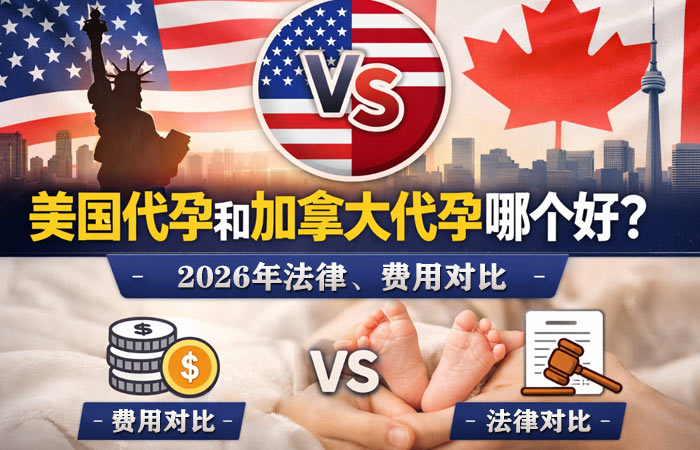 美国代孕和加拿大代孕哪个好？2026年费用、法律深度对比